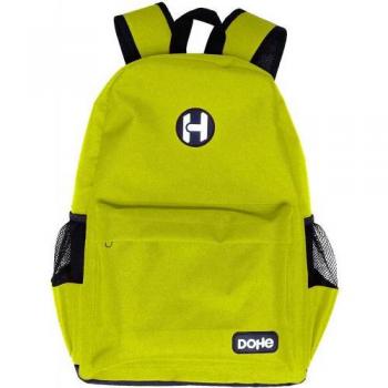 Mochila Icon Verde DOHE 50881 con Bolsillo Exterior e Interior para Tablet, Tirantes Reforzados y Ajustables