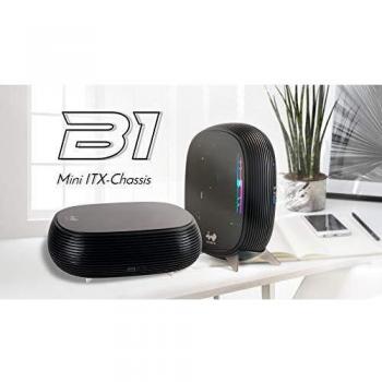 IN WIN - Caja Mini ITX Compatible con instalaciones Verticales y horizontales, 200 W Gold Power CS-B1BLK-PS200W