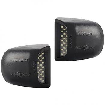 Maimiao 2 Piezas LED matrícula luces lámparas bombillas 3528 SMD 12V 6500K Xenón Blanco CanBus No hay error, Para Chevy Silverado 1500 2500 3500 Tahoe GMC Sierra Suburban Yukon XL Cadillac Escalade