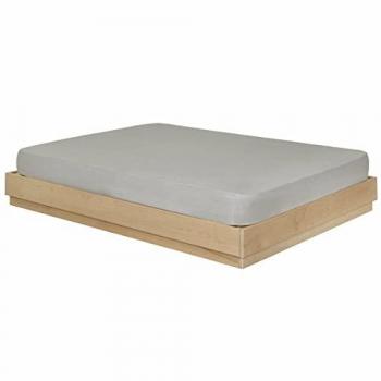 Cama Infantil con Somier y Colchón de Madera Maciza Natural 120x190 cm