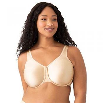 Wacoal Basic Beauty Full Figure Underwire Bra - Beige Polyamide - Size 36F/G