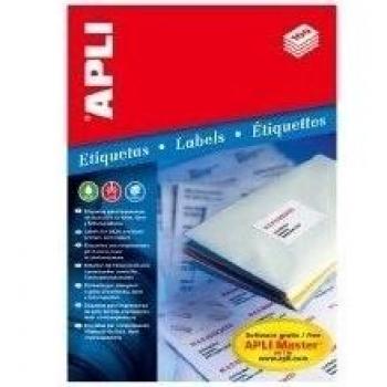 APLI WHITE LABELS-PACK100H.D4 105X48 STRAIGHT EDG