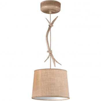 Lámpara Colgante Mantra Sabina con pantalla textil, 1 luz, 30 cm