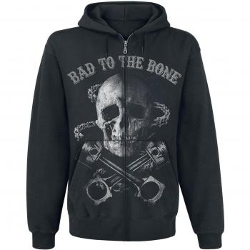 Bad To The Bone Sudadera capucha con cremallera Negro
