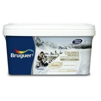 Bruguer Colores del Mundo Pintura para paredes monocapa Alaska Blanco Cálido 4 L, 8429656023584