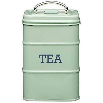 KitchenCraft Living Nostalgia Metal Tea Caddy - English Sage Green