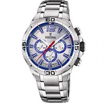 Festina Reloj Analógico para Hombre de Cuarzo con Correa en Acero Inoxidable F20522/1