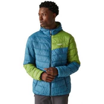 Chaqueta Hombre Regatta Hillpack II Aislante con Capucha Verde y Resistente al Agua