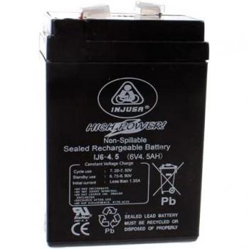 INJUSA- Bateria Recargable 6 V, 4,2 Ah,