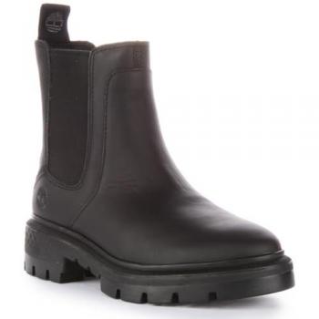 Botas Timberland Cortina Valley Chelsea negras para mujer - Talla 38