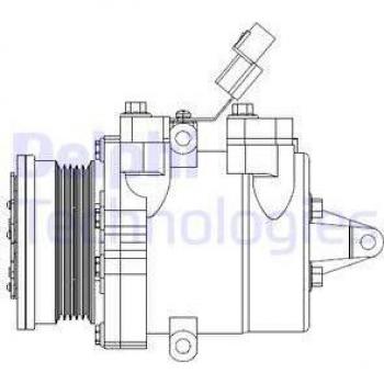 Compresor de Aire Acondicionado Delphi CS20534 Scroll PAG 46 con aceite