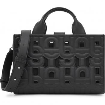 Bolso Shopper Mediano Amaya Manifesto negro TOUS, tipo: bolso de mano, características: mediano, transformable, poliuretano, colección Spring/Summer 24