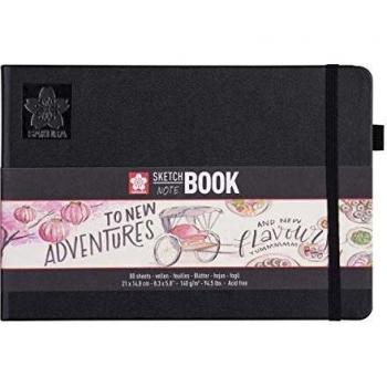 Cuaderno de Dibujo Sakura A5 140g/m² 80 Hojas Papel Blanco Crème 21 x 14,8 cm