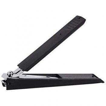 Vitry Black Pedicure Nail Clipper - Professional Quality, Ergonomic Design