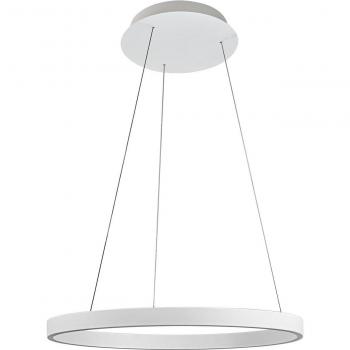 Lámpara colgante LED Arcchio Answin 52,8 W en plata, moderna, hecha de aluminio, para salón y comedor, con 1 llama