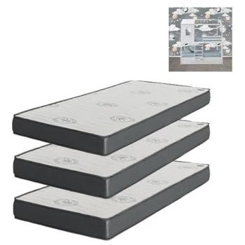 Pack 3 Colchones Viscoelásticos 90x190 (2 de 15 cm y 1 de 20 cm)