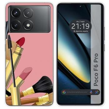 Funda de Silicona para Xiaomi Poco F6 Pro 5G con Diseño de Brochas