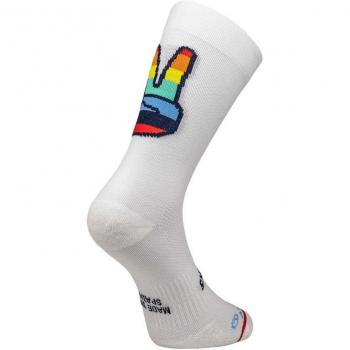 Sporcks Hands Up White Football Socks Size M