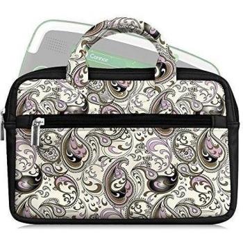 Fintie Universal 6 - 8 Pulgadas Funda - Estuche Portátil con Bolsillo Case para Fire Kids Edition, Amazon FreeTime Kid-Proof, Fire HD 6/ HD 7/ HD 8/ HDX 7/ Fire 7, Kindle Oasis, Paisley Waves