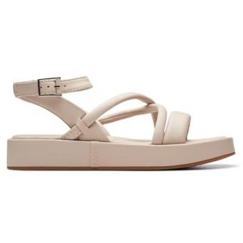 Clarks Alda Cross Brown Leather Women's Slingback Sandals