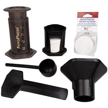 Aeropress Coffee Maker + Extra 350 Micro Filters - Aerobie by Aerobie