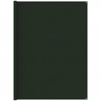 Alfombra de tienda de campaña verde oscuro 250x350 cm