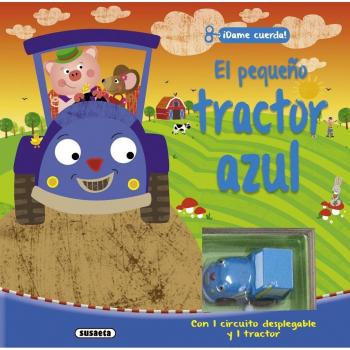 El pequeño tractor azul