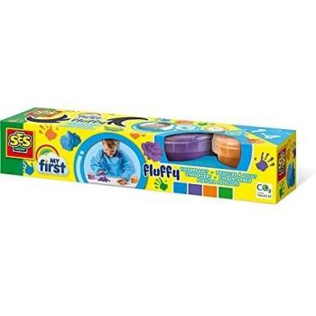 SES Creative My First Pintura de dedos fluffy - Pintura lavable para pintar con dedos