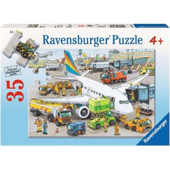 Ravensburger Busy Airport 35-Piece Jigsaw Puzzle by Peter Nielaender