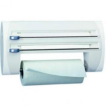 Emsa SUPERLINE Triple Roll Dispenser Portarrollos, Blanco