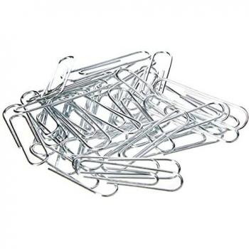 Best Price Square Paper Clips Plain 32MM 1000PK KF01315 by Q Connect