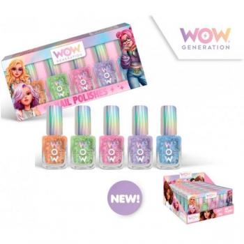 Esmalte De Uñas Pack De 5 Botes Colores Pastel Wow Generation
