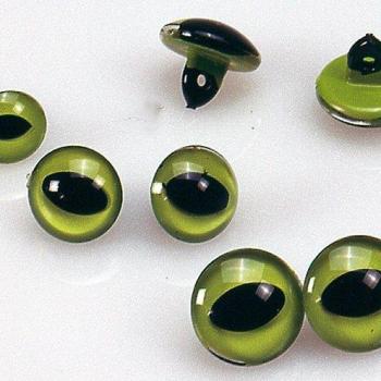 efco Ojos de Gato Ø 10mm 4pcs, Verde, Negro, 10 mm, 4-Piece