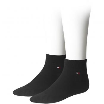 Calcetines Tommy Hilfiger para hombres, paquete de 2, color negro, talla 47-49