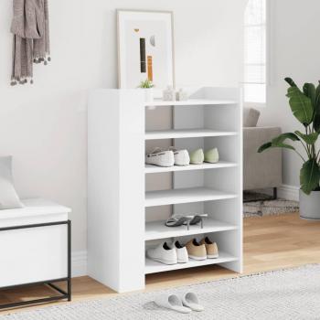 Mueble zapatero de madera de ingeniería blanco 74,5x37,5x100 cm