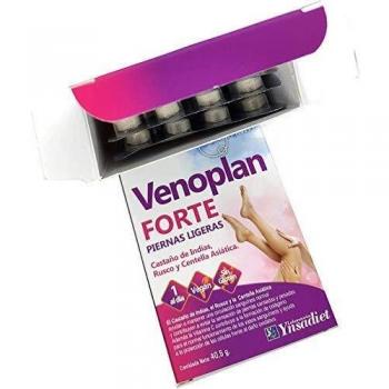YNSADIET VENOPLAN FORTE 30 Comprimidos, Castaño de Indias + Rusco + Centella Asiatica + Vitamina C, Mejora La Circulación Para Unas Piernas Ligeras, Contra Las Varices - 1 Comprimido Al Día