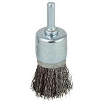 WOLFCRAFT 8474000 cepillo metálico en forma de brocha, vástago redondo Ø 6 mm PACK 1, plata