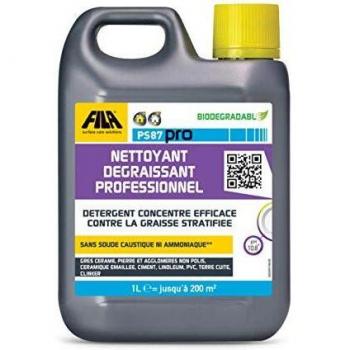 FILA Surface Care Solutions PS87 PRO Limpiador desengrasante profesional: Detergente concentrado eficaz contra la grasa estratificada