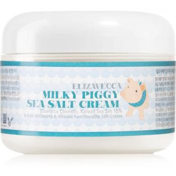 Elizavecca Milky Piggy Carbonated Bubble Mask Sea Salt Cream Collagen Jella - Crema hidratante protectora con acción renovadora, 100 ml