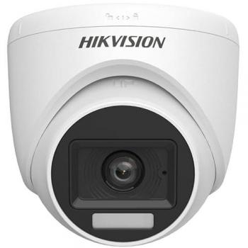 Cámara Domo Turret Hikvision 3K 6 MP con Micrófono y Lente de 2.8mm Dual Light DS-2CE76K0T-LPFS