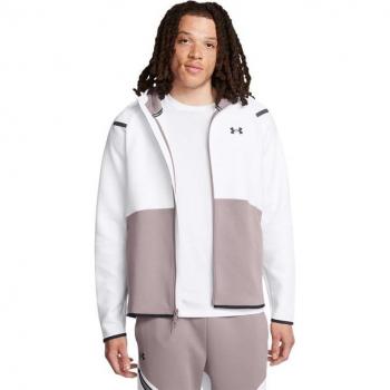 Sudadera casual de hombre Under Armour Ua Unstoppable Fleece Full Zip Hoodie Gris