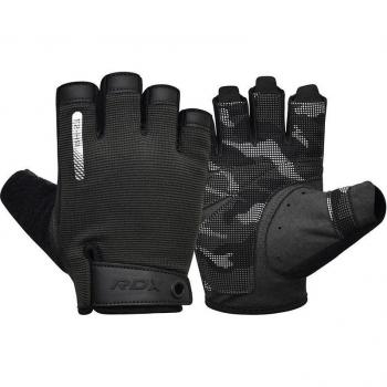 RDX T2 Half Finger Training Gloves - Weightlifting Support with Full Palm Grip for Men and Women