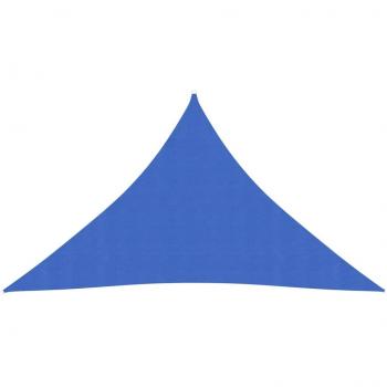 Toldo de vela HDPE azul 160 g/m² 3.5x3.5x4.9 m