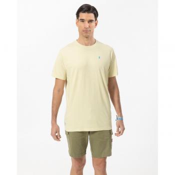 Camiseta para hombre manga corta con logo amarillo