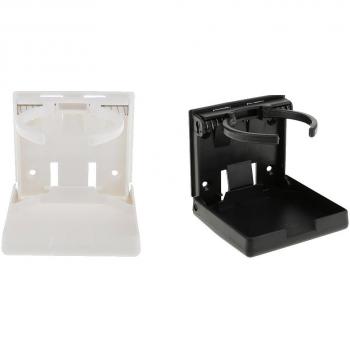 MagiDeal 2 Pieza Titular Sostenedor Montaje de Bebida Blanco Negro Accesorios Automóvil Motocicleta Coche Barco Duradero Flexible Ajustable Cómodo de Usar Compacto