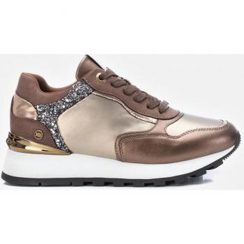 Zapatilla de mujer Xti 141991 color oro con cierre de cordones