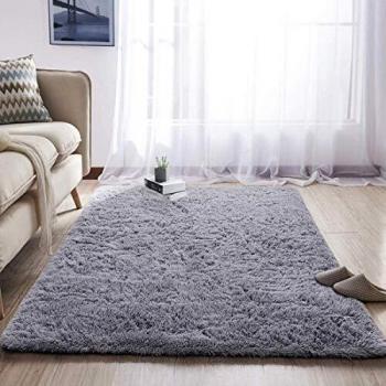 Shaggy Alfombra para El Salón, Modernas Antideslizante Super Suave Pelo Largo Fluffy Alfombra Modernas Alfombra Pelo Adecuado para Salón Dormitorio