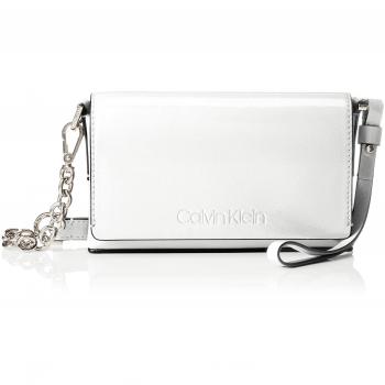 Calvin Klein - Dressed Up Pouch On Chain, Bolsos bandolera Mujer, Blanco