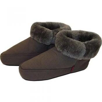 Zapatillas de casa de piel de oveja MILAN gris unicolor 43/44