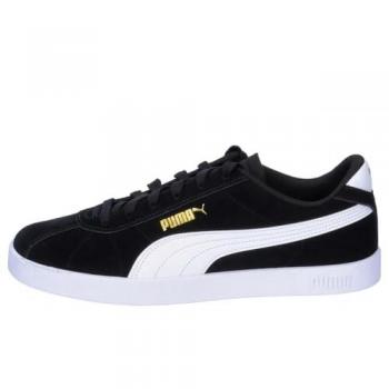 Zapatillas Puma Club II, deportivas unisex adulto, color negro puro con detalles en blanco y dorado, talla 44 EU